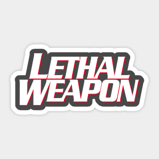 Lethal Weapon Titles (stacked version) Sticker